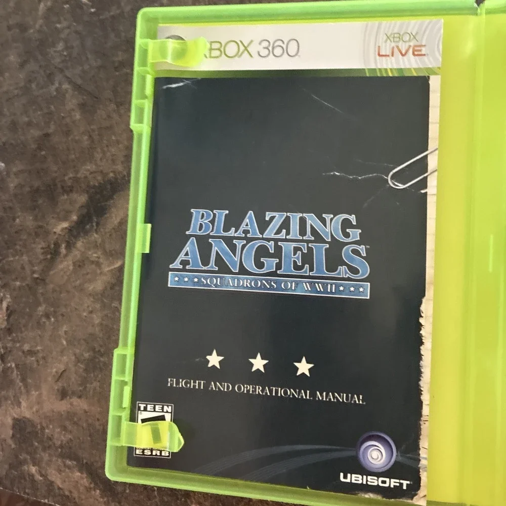 Blazing Angels: Squadrons of WW 2 Microsoft Xbox 360 With Manuel